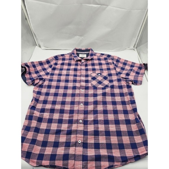 US Navy Other - Flay & Anthem Men's Short Sleeve Check Shirt Size  XL Cotton